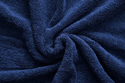American Veteran Towel, Hand Towels for Bathroom Set of 4, 100% Cotton Turkish Hand Towel Sets, Soft Hand Face Towels, Navy Blue Hand Towels - color: Navy Blue