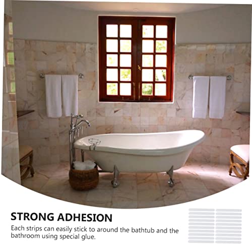 Alipis 40pcs Nonslip Shower Strips Skid Tape Strip Safety Shower Tread Stickers Non Skid Bath Tub Tape for Home Safety
