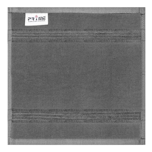 Ultra Soft Luxury Bamboo Viscose Cotton Bath Towel Set 8 Piece Towels 600 GSM 2 Bath Towels 2 Hand Towels and 4 Washcloths (Dark Grey, 8) - color: Dark Grey