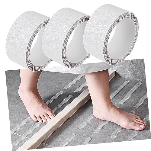 Hemobllo 3sets Transparent Slip Stickers for Bathtub Self Adhesive Peva Decals for Safer Bathing Slippery Surfaces Easy to Install and for Long Term Use 3rolls*3