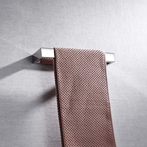 Miyili SUS 304 Stainless Steel Towel Ring Bathroom Hand Towel Holder Contemporary Style Towel Rack Wall Mounted Polished Finish, D03C26 - color: Polished Steel