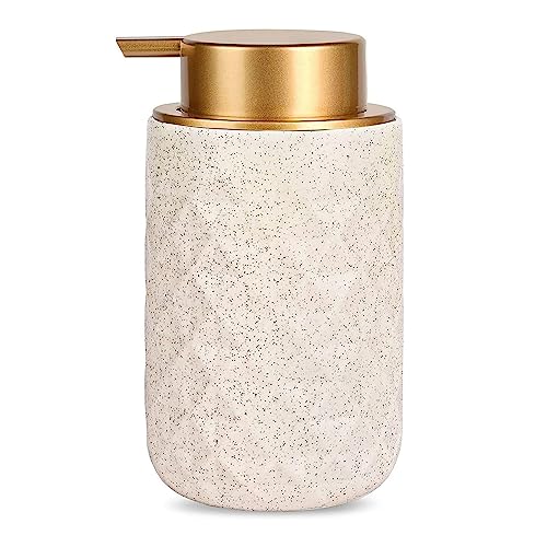 Ceramic Foam Hand Soap Dispenser - 10.15 oz Foaming Soap Dispenser Hand Pump Dispenser, Ceramic Dish Liquid Dispenser for Kitchen,Sylfu Hand Wash Bottle Bathroom - color: Foam-diamond