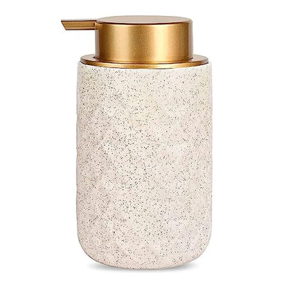 Ceramic Foam Hand Soap Dispenser - 10.15 oz Foaming Soap Dispenser Hand Pump Dispenser, Ceramic Dish Liquid Dispenser for Kitchen,Sylfu Hand Wash Bottle Bathroom - color: Foam-diamond