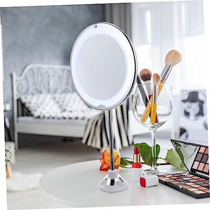 360degree Full Body Mirror Lights Rotating Suction Cup Makeup Mirror Led Magnifying for Bathroom