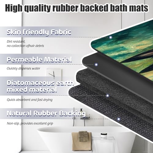 Bathroom Runner Mat Rugs Long,German Shepherd Cute Pattern Diatomite Stone Bath Mat Large Absorbent Diatomaceous Non Slip Fast Dry Bathroom Rugs 16x42in - color: Design10