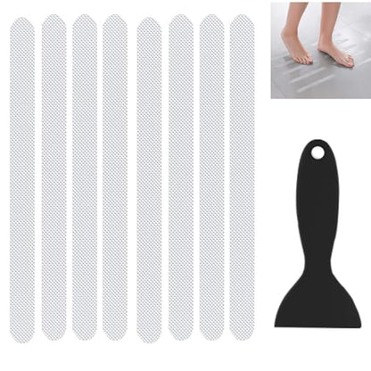 Anti-Slip Shower Stickers (24 PCS), Safe And Non-Slip Bathtub Strips, Not Easy To Move When Stepped On, Transparent And Beautiful, Easy To Install, Suitable For Bathtubs, Showers And Kitchens - size: 7.87IN