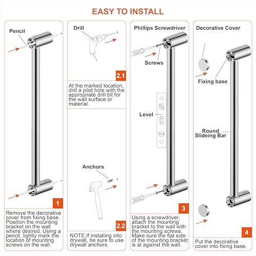 Shower Slider bar 18 Inches with Adjustable Handheld Shower Head Holder for Bathroom Shower Bar for Shower Head Stainless Steel Sliding bar with ABS Slider Matte Black Finished DT5961MT Duttao - color: Matte Black