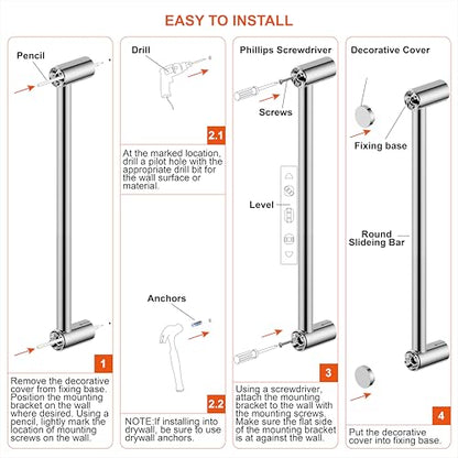 Shower Slider bar 18 Inches with Adjustable Handheld Shower Head Holder for Bathroom Shower Bar for Shower Head Stainless Steel Sliding bar with ABS Slider Oil Rubbed Bronze Finished DT5961ORB Duttao - color: Oil Rubbed Bronze