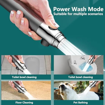 Filtered Shower Head with Handheld & High Pressure - Shower Head with 59" Stainless Hose for Hard Water | 3 Spray Modes with 10 Replaceable Filters
