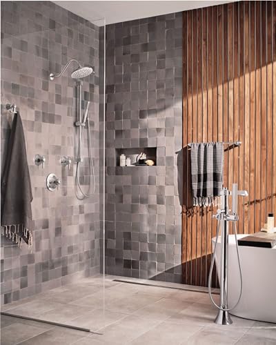 Moen Velocity Chrome Two-Function Rainshower 8-Inch Shower Head with Immersion Technology for a High-Pressure Rinse, S6320 - color: Chrome, style: Basic