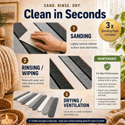 Foldable Stone Bath Mat for Bathroom - Quick Drying | Foldable earth bath mat, stone shower mat and kitchen drying mat. Dries in seconds, non slip, folds flat.