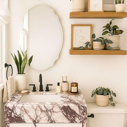 TOMACE Frameless Assymetrical Oval Medicine Cabinet with Beveled Mirror Irregular Surface Bathroom Medicine Cabinet Mirror with Storage for Bathroom, 20'' W x 30'' H - size: 20'' x 30''