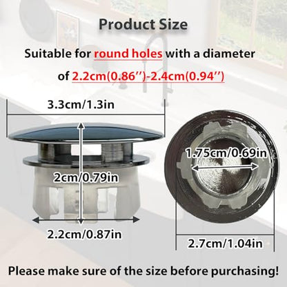 2 Pcs Sink Overflow Covers,2-Layer Sink Copper Over Flow Rings,Bathroom Basin Insert in Hole Round Caps Replacement Dual Layer Overflow Cover Rings for Sink,Bathroom,Kitchen(Silver) - color: Silver
