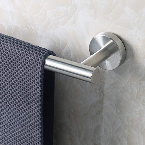 NearMoon Bath Towel Bar, Thicken Stainless Steel Shower Towel Rack Holder Wall Mounted for Bathroom, 33-lnch Overall Length-30-lnch Usable Hanging Space (1 Pack, Brushed Nickel) - color: Brushed Nickel, size: 33 Inch
