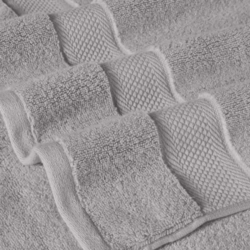 Modern Threads Luxury 6-Piece Quick-Dry Towel Set – Plush & Ultra-Absorbent for Spa-Like Experience, Stone - color: Stone