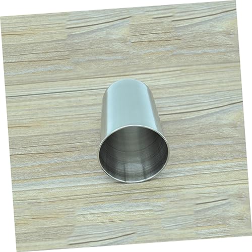 VALICLUD 2pcs Silver Stainless Steel Cups Tumbler for Bathroom Beverages Toothbrush Use Easy to Clean Water Cup Multi Use Drinkware for Home Parties - size: 6X6cm
