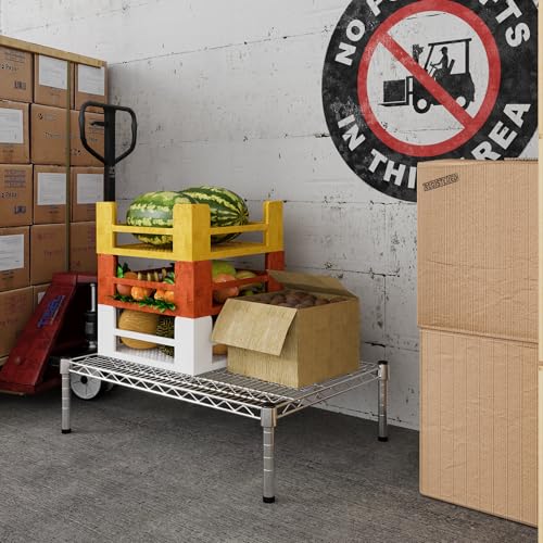 21" Deep x 30" Wide x 8" Height Wire Shelving Kit | 1-Tier | NSF Commercial Storage Rack Unit - size: 21" Deep x 30" Wide