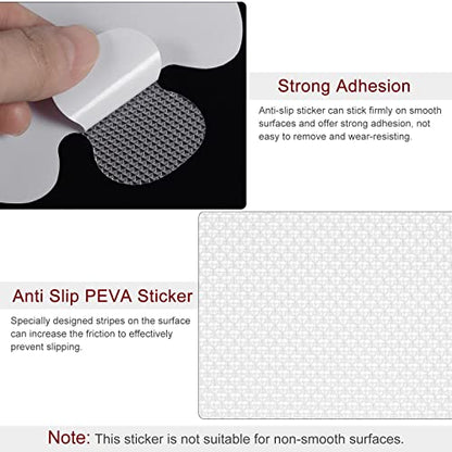 HARFINGTON 1 Set(20pcs) Non Slip Bathtub Stickers Bath Shower Floor 3.15" 3.94" Anti-Slip Sticker Tape Flower Style Decals for Bathroom Kitchen Bathtub Treads Stairs, Transparent - color: Transparent