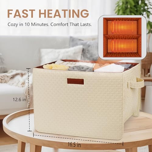 Towel Warmer Bucket - Hot Towel Warmer for Bathroom & Home Spa, Fits 3 Oversized 40"x70" Towels/Bathrobes/Blankets, Auto Shut Off & Adjustable Timer (Countertop- Geometric Weave Style) - size: Countertop- Geometric Weave Style