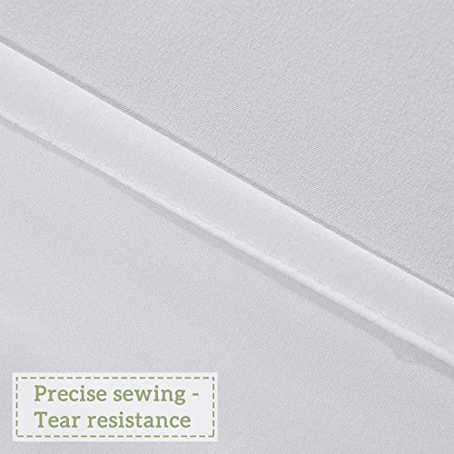 Victorian Ruffle Shower Curtain, 72" W x 72" H, White (Pack of 2) - color: White, size: 72"W x 72"L (Pack of 2)