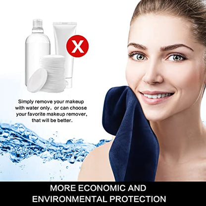 Microfiber Facial Cloths Fast Drying Washcloth 12inch x 12inch (Pack of 10, Navy Blue) - color: Navy Blue, size: 1 Count (Pack of 10)