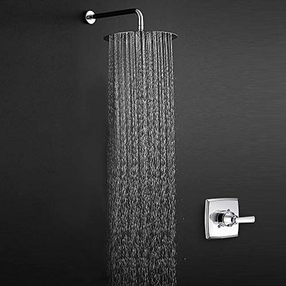 NearMoon Rain Shower Head, Ultra-Thin Design-Pressure Boosting, Awesome Some Experience, High Flow Stainless Steel Rainfall Head (12 Inch, Chrome Finish) - color: Chrome Finish, size: 12 Inch