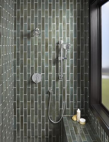 Gerber SteadyStyle 8-Spray Round Wall Bar Shower Kit with Hand Shower - color: Chrome