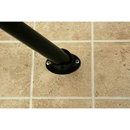 Kingston Brass CC3175 Adjustable Hotel Single Curved Shower Curtain Rod, Oil Rubbed Bronze 53 x 1 x 1.88 - color: Oil Rubbed Bronze