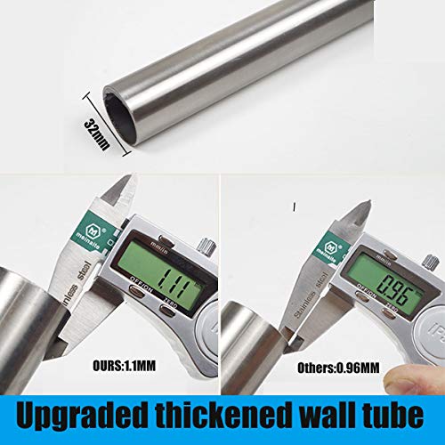 FlySkip Toilet Grab Bar,24 Inch Stainless Steel Handicap Rail for Bathroom Shower Safety,Non-Slip Hand Grips for Disabled, Elderly, Handicapped, and Pregnant Women,Floor to Wall-Mounted Support Bar | Floor to Wall-Mounted Support, 330LBS Load Capacity, St