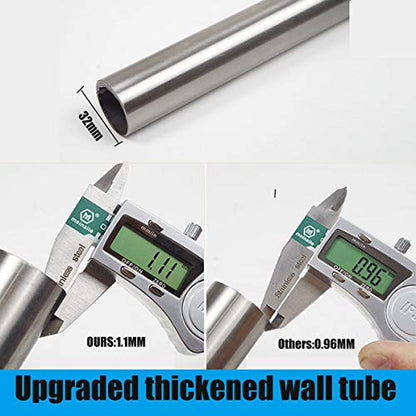 FlySkip Toilet Grab Bar,24 Inch Stainless Steel Handicap Rail for Bathroom Shower Safety,Non-Slip Hand Grips for Disabled, Elderly, Handicapped, and Pregnant Women,Floor to Wall-Mounted Support Bar | Floor to Wall-Mounted Support, 330LBS Load Capacity, St