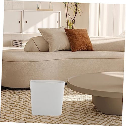 Narrow Plastic Garbage Can for Bathroom Bedroom Kitchen Office Space Saving Multi Function Trash Bin with Modern Design for Compact Areas