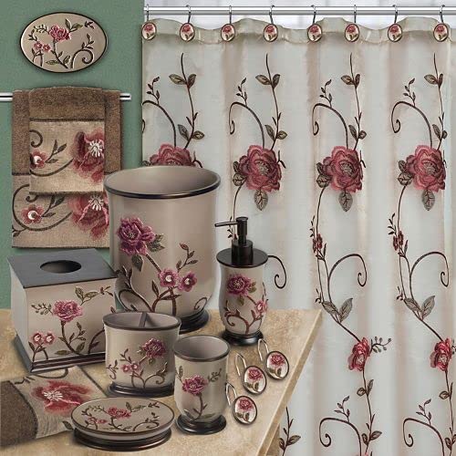 Zahari Home Larrisa Stylish Soap Dispenser Set - Modern Print Design for Kitchen and Bathroom - Lotion Pump, Dish Soap, Hand Sanitizer, Hand Soap - Cute and Practical - color: Larrisa