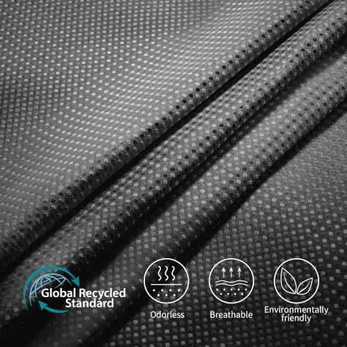 Siiluminisoy Shower Curtain and Liner Set, Waffle Shower Curtain Set with 12 Stainless Steel Hooks, Waterproof Luxury Fabric Shower Curtains for Bathroom and Hotel, Black, 72" W x 72" H - color: Black, size: 72"W x 72"L (Pack of 1)