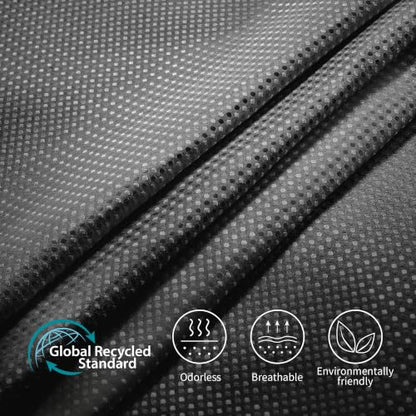 Siiluminisoy Shower Curtain and Liner Set, Waffle Shower Curtain Set with 12 Stainless Steel Hooks, Waterproof Luxury Fabric Shower Curtains for Bathroom and Hotel, Black, 72" W x 72" H - color: Black, size: 72"W x 72"L (Pack of 1)