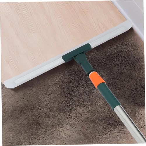 PRETYZOOM Silicone Squeegee Long Handle 36cm Adjustable Shower and Floor Cleaning Tool Waterproof and Scratch-Resistant for Bathroom Kitchen and Tile Use