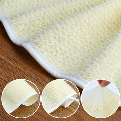 Face & Body Wash Cloths - Exfoliating Scrubbers - 5 Pack - style: White