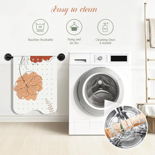 SHUCHING Bath Mat for Tub Non Slip-40x16 Inch, Boho Flower | Bathtub Mat for Women Mold Free, Long Shower Mat for Inside Shower with Suction Cup, Machine Washable - color: Boho Flower