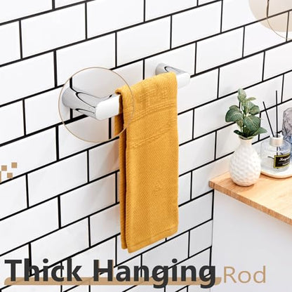 KOKOSIRI Bath Towel Rings Chrome 9-Inch Hand Towel Bar for Bathroom Wall Mount Towel Rack Bathroom Hardware, Polished Stainless Steel B4010CH-L9 - color: Polished Chrome
