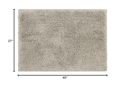 Mohawk Home Classic Cotton Ii Silver 2' 3" x 3' 9" Bath Mat - color: Silver, size: 2'3" x 3'9" (Rectangular)
