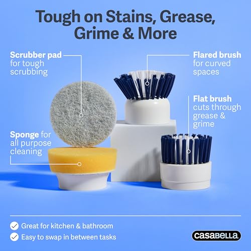 Casabella Power Spin Handheld Scrubber - style: Handheld