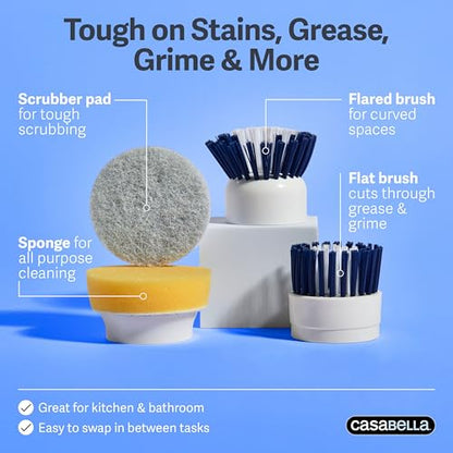 Casabella Power Spin Handheld Scrubber - style: Handheld