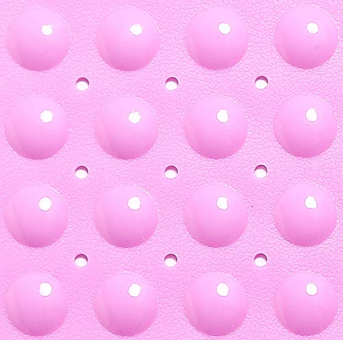 Large Non-Slip Bathtub & Shower Mat 31”x16” (Smooth/Non-Textured Tubs Only) Safe, Clean, Machine-Washable, Superior Grip&Drainage, Vinyl, Opaque Pink - color: Opaque Pink, size: Large (31"x16")