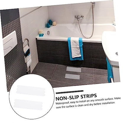 ABOOFAN 36pcs Transparent Slip Bath Safety Strips Adhesive Treads for Bathtubs Showers Stairs and Floors Non Slip Stickers for Enhanced Grip - size: 36 Pcs