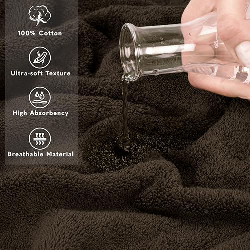 American Soft Linen 100% Cotton Luxury Turkish Towels, 35x70 XL Bath Sheet | Soft Absorbent Quick Dry OEKO Tex Standard 100 Certificated Durable Machine Washable Premium Hotel Quality - color: Chocolate Brown, size: 1 Piece set