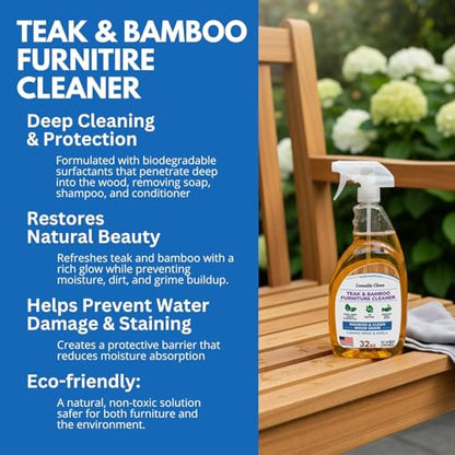 EcoDecors Serenity 18" Teak Shower Bench Bundle with Care Kit | Shower bench with adjustable non-slip feet provides secure stability on wet, sloped, or uneven shower floors - size: 18" Shelf Assembled + 2 pack Cleaner & Teak Oil