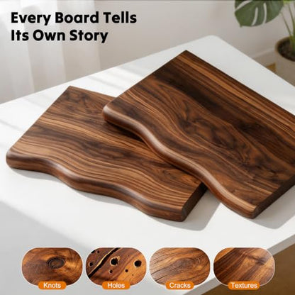 Solid Wood Live Edge Floating Shelves Set of 2 – 12" Rustic Wall Shelf with Hidden Bracket System, Wall Mounted Shelves for Bathroom, Kitchen, Living Room, Bedroom (Walnut) - color: Walnut, size: 12inch