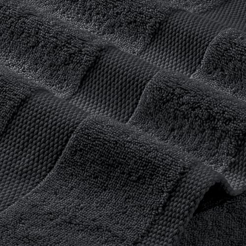 White Classic Luxury Soft Bath Sheets Set - 650 GSM Cotton Luxury Bath Towels Extra Large 35x70 | Highly Absorbent and Quick Dry | Hotel Quality Extra Large Towels Oversized, Black, 2 Pack - color: Black, size: Bath Sheets, 2 Pack