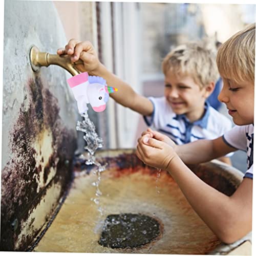 MERRYHAPY Unicorn Faucet Extender for Kids Toddler Faucet Extender Sink Spout for Kids Unicorn Hand Washing Water Guide Fits Most Bathroom Faucets 5.51 X 5.11 X 2.75 in