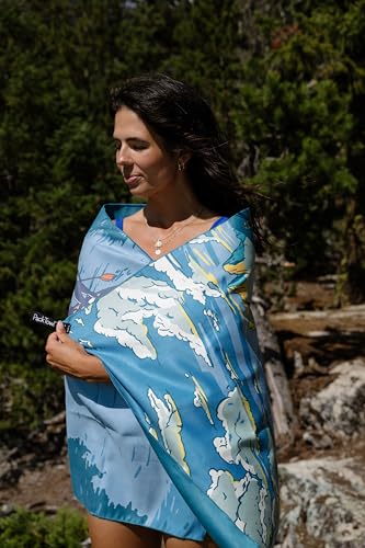 PackTowl Personal Ultralight Microfiber Camping and Travel Towel, Daydream Print, Body - color: Daydream Print, size: Body - 25 x 54 Inch