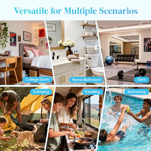 Lifewit Mesh Shower Caddy Portable for College Dorm Room Essentials with 7 Pockets, Freestanding Hanging Organizer Basket, Quick Dry Tote Bag for Camping, Bathroom, Beach, Travel, 1 Pack, Black | 2 Handles, Freestanding, Quick Dry Tote Bag, 7 Pockets, for